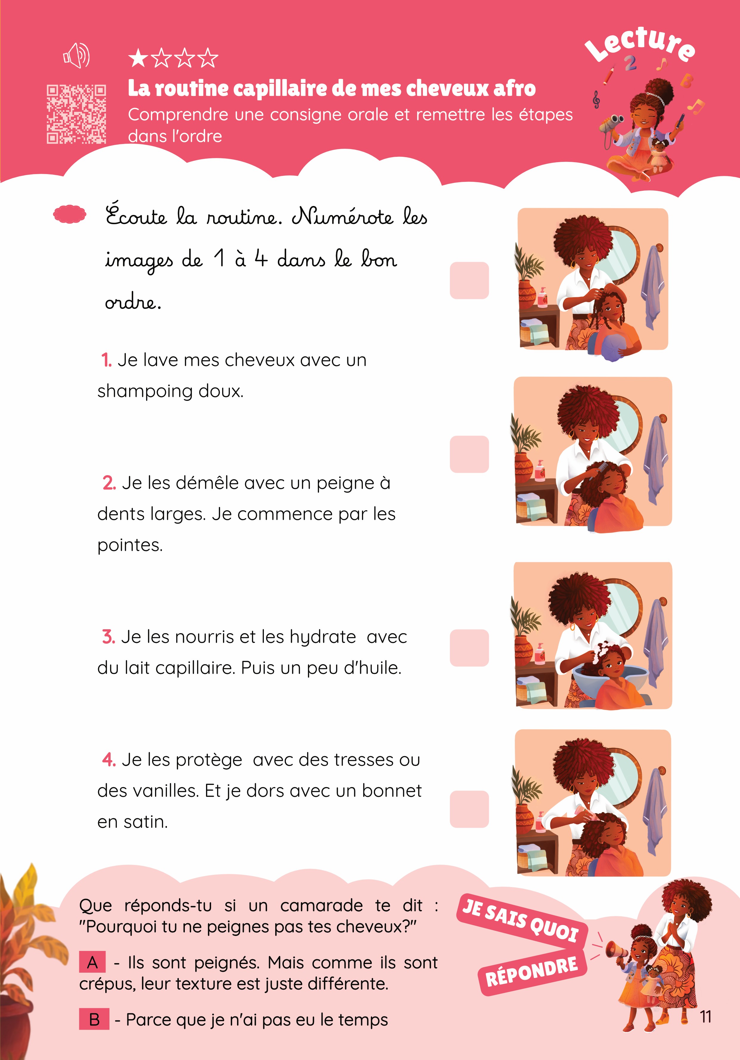 La routine capillaire de mes cheveux afro